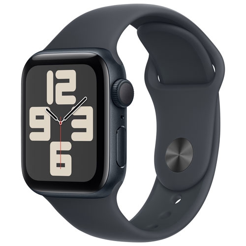 APPLE  Refurbished (Good) - Watch Se (Gps) 40MM Midnight Aluminum Case With Midnight Sport Band - Small/medium In Multicolor