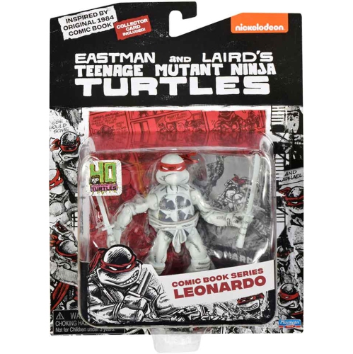Teenage Mutant Ninja Turtles 4 Inch Action Figure B&W Comic Series - Leonardo