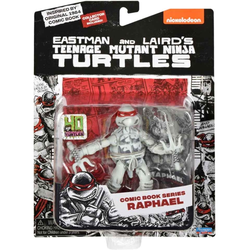 Teenage Mutant Ninja Turtles 4 Inch Action Figure B&W Comic Series - Raphael