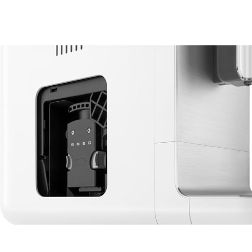 Open Box - Smeg Fully Automatic Coffee Machine with Integrated Grinder, BCC01WHMUS,White