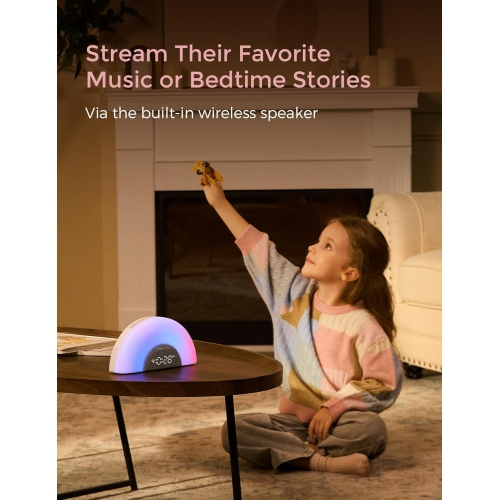 Momcozy DreamSync™ Baby Sound Machine, Night Light, APP Control Baby Sleep Trainer, Routine Builder, White Noise Machine with 34 Soothing Sounds,