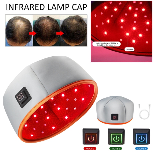 Red Light Therapy Cap Hair Regrowth Hat Anti-Loss Hair Led Infrared Light Therapy Hat Laser Hair Growth Cap