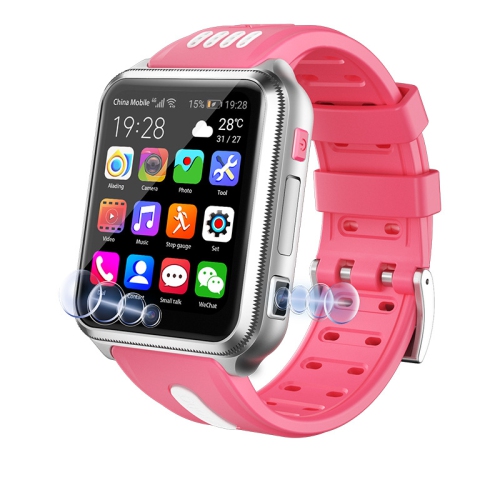 Image 1 of 6.. Kids Smart Watch 4G Smartwatch Phone with Video & Phone Call Children Positioning Watch-Pink