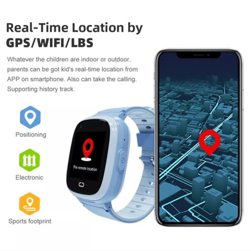 4G Montre intelligente pour enfants Anti-Perte GPS SOS Call SIM Appel vidéo Caméra étanche pour enfants Montre intelligente pour enfants