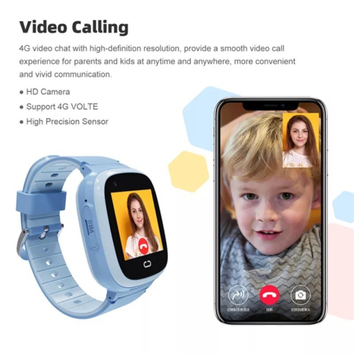 4G Montre intelligente pour enfants Anti-Perte GPS SOS Call SIM Appel vidéo Caméra étanche pour enfants Montre intelligente pour enfants