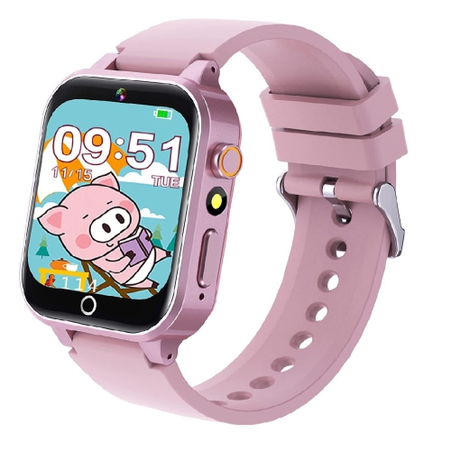 Image 1 of 8.. Smartwatch for Girls Toys Age 4-12,Smart Watch with Camera 26 Puzzle Games Alarm Clock,Smart Watch Birthday Gift for 8/9/10 Years Old Girls-Pink