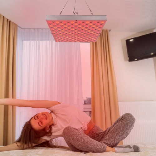 45W Therapy Lamp Red Light Therapy Lamp Beauty Lamp Infrared Lamp 225 LED Beads Therapy Lamp
