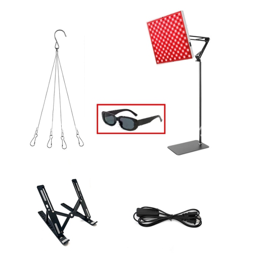 Red Light Therapy for Body Face,Red Light Therapy Lamp Panel with Stand,660nm & 850nm LED Near Infrared Light Therapy Device for Full Body Skin Muscle