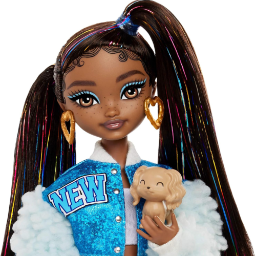 Barbie Dream Besties Doll & Accessories Playset, Barbie “Brooklyn” Posable Fashion Doll with Long Black Hair, 9 Music-Themed Pieces