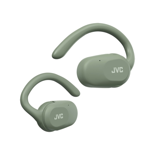 JVC – Écouteurs sans fil supra-auriculaires Nearphones avec étui de recharge, vert