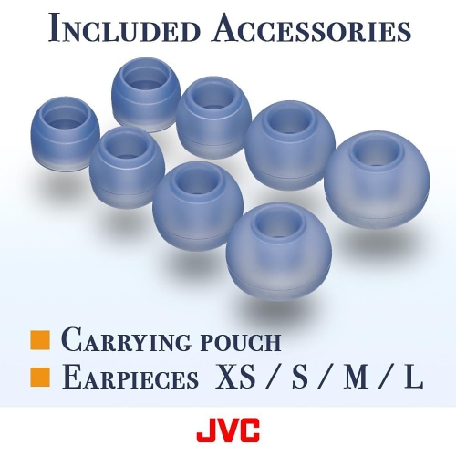 JVC - Wired In-Ear Headphones, USB-C, High Resolution, Built-in Microphone, Black