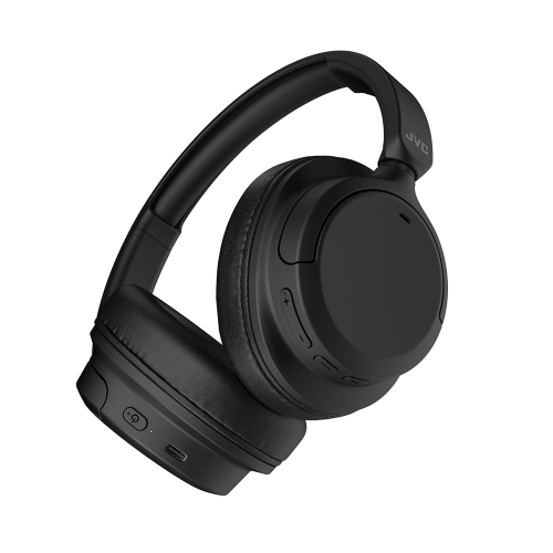 JVC - Active Noise Cancelling Wireless Headphones with Built-in Microphone and Remote Control, Black
