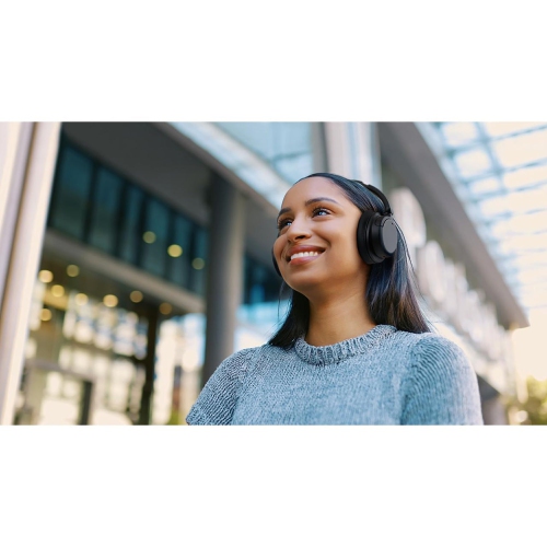 JVC - Active Noise Cancelling Wireless Headphones with Built-in Microphone and Remote Control, Black