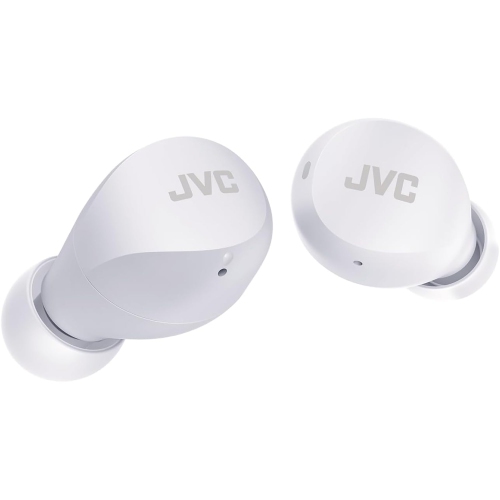 JVC - Gumy Wireless In-Ear Headphones with Charging Case and Built-in Microphone, White