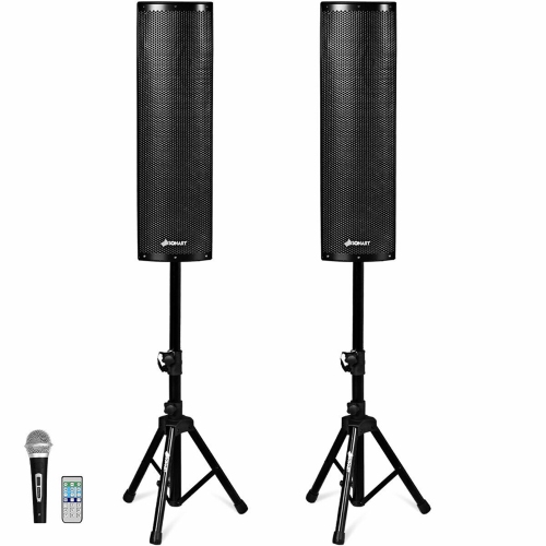 SONART  Costway Active 3-Way 6.5" 2000W All-In-One Pa Speaker Dj Loud Speaker With Bluetooth, USB/sd Card Input, Mp3 Fm Radio, Wireless Remote Control