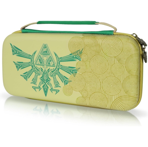 Étui de transport pour Switch & OLED, sac de voyage mignon à motif de rose intérieur avec bandoulière réglable, vert et bleu