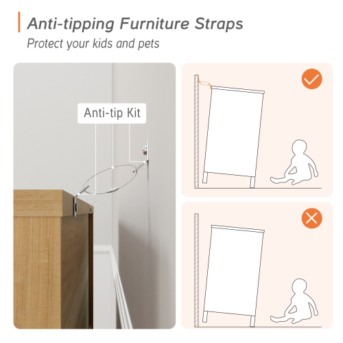 WAMPAT Fluted Sideboard Buffet Cabinet, 61.6" Kitchen Storage Cabinets with 4 Doors & Shelves, Modern Coffee Bar Accent Cabinet Wood Credenza for