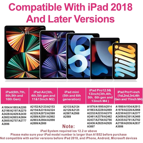 Stylus Pen for iPad 9th Gen, 10th Gen, iPad Pencil for iPad(2018-2022), iPad Air 3/4/5, iPad Mini 5/6th, iPad 6/7/8th, Pad Pro11/iPad Pro12.9