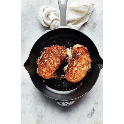 Staub Cast Iron 10-inch Fry Pan - Graphite Grey, Made in France