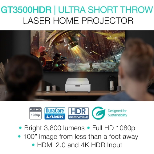 Optoma GT3500HDR 1080p Full HD Home Laser Projector