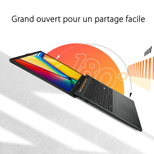 ASUS Vivobook Go 15 15.6" Business Laptop - Mixed Black (Intel Processor N100/4GB RAM/128GB SSD/Windows 11 Home)