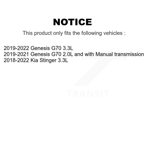 Front Ceramic Disc Brake Pads CMX-D2145 For Genesis G70 Kia Stinger