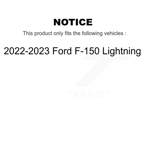 Paire de disques de frein à disque enduits à l'avant pour Ford F-150 Lightning KG-101961 2022-2023