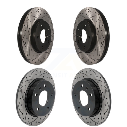 Front Rear Coat Drill Slot Disc Brake Rotors Kit For Chevrolet Trailblazer Buick Encore GX KD-100643