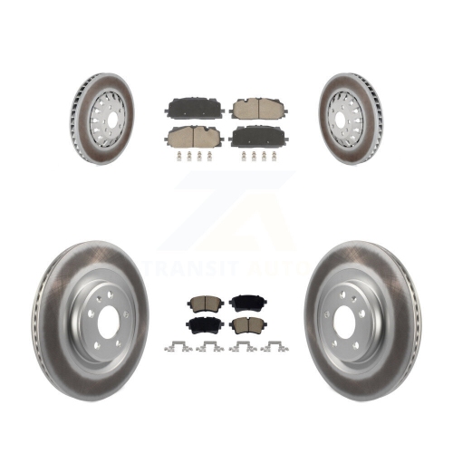 Disques de frein à disque enduits à l'avant et plaquettes en céramique pour Audi A6 Quattro A7 Sportback KGC-102706