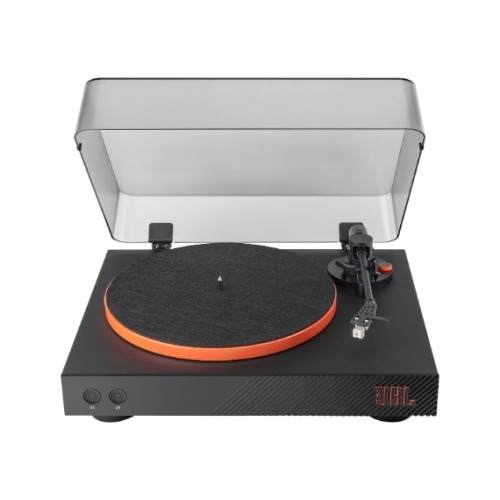 Boîte ouverte - Tourne-disque USB Bluetooth à entraînement par courroie Spinner de JBL - Noir