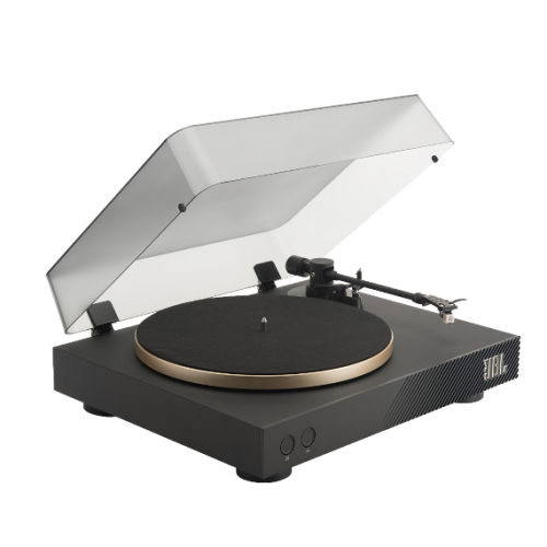Boîte ouverte - Tourne-disque Bluetooth à entraînement par courroie Spinner de JBL - Doré