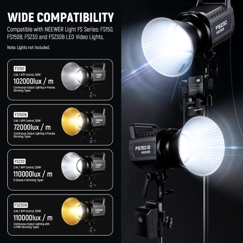 NEEWER PS008 K1 V-Mount Battery Plate Super Clamp Mount Pole Holder with D Tap to 3 Pin XLR Cable for Continuous Video Lighting Power Supply for