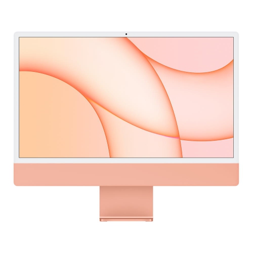 APPLE  (Refurbished - Excellent) Imac 24 (Retina 4.5K 8Gpu, Orange) 3.2Ghz 8-Core M1 (2021) Mgpk3Ll/a 8 GB & 512 GB Flash HD 4480 X 2520 Display Mac