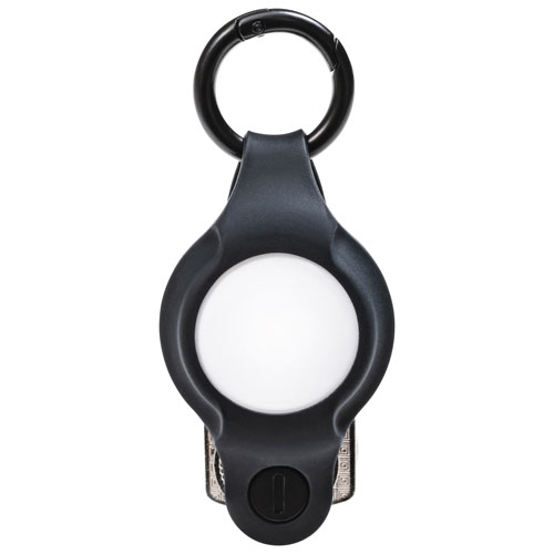 Porte-clés en silicone AirFlex de KeySmart pour AirTag - Noir