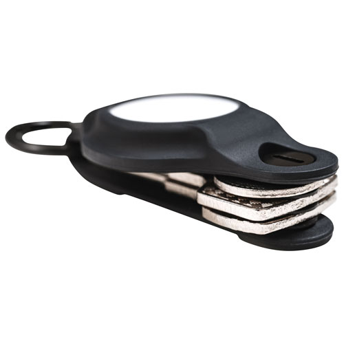 Porte-clés en silicone AirFlex de KeySmart pour AirTag - Noir