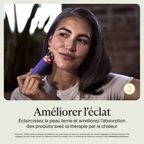 Bâton lissant Theraface de Therabody - Indigo