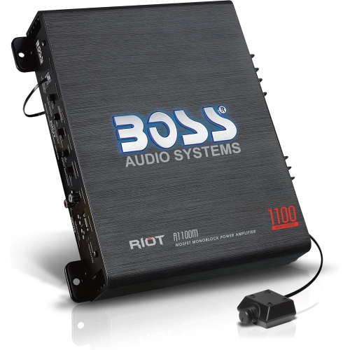 Image 1 of 5.. BOSS Audio Systems R1100M Riot Series 1100W Monoblock Car Subwoofer Amplifier