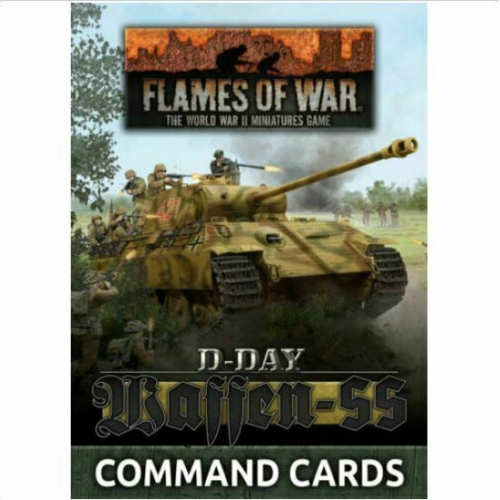 BATTLEFRONT  Flames Of War - D-Day Waffen-Ss Command Cards New