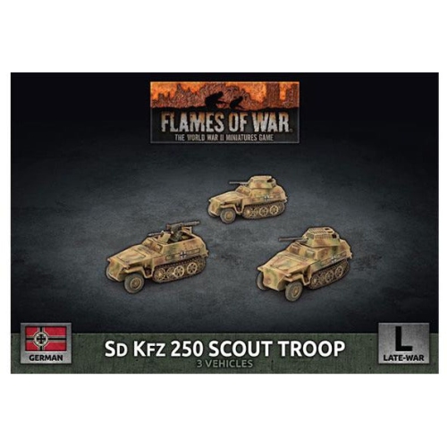 Flames Of War German Sd Kfz 250 Scout Troop New