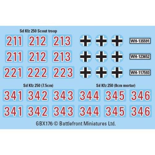 Flames Of War German Sd Kfz 250 Scout Troop New