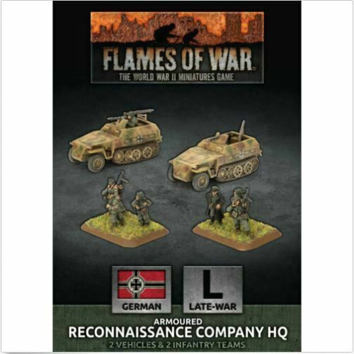 Flames of War German Armoured Reconnaissance Company HQ New