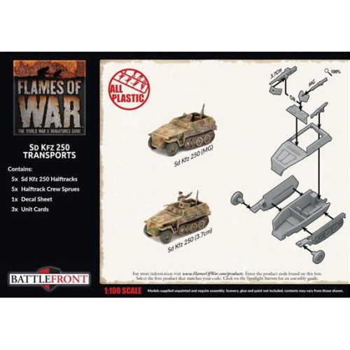 Flames Of War German Sd Kfz 250 Transports New