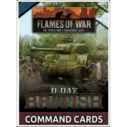 BATTLEFRONT  Flames Of War D-Day: British Command Cards New