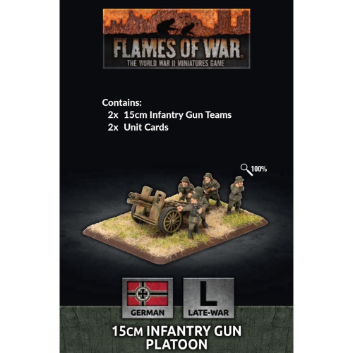 BATTLEFRONT  Flames Of War German 15Cm Infantry Gun Platoon New