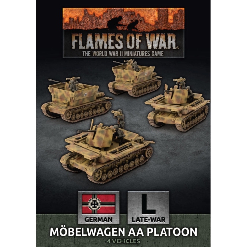 Flames Of War German Mobelwagen 3.7cm AA Tank Platoon New