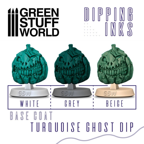 Green Stuff World Dipping ink 60 ml - TURQUOISE GHOST DIP New