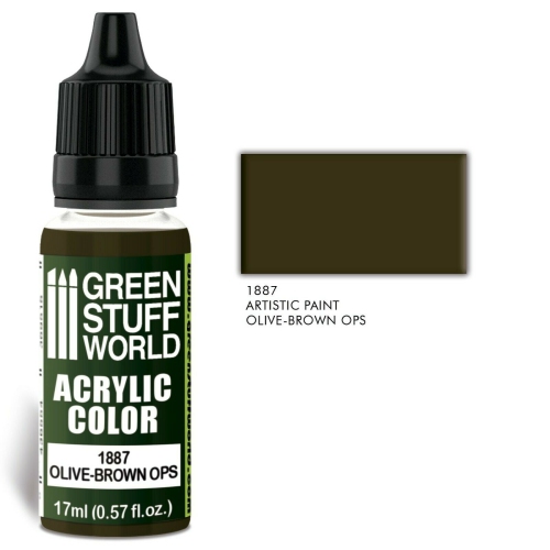 Green Stuff World Acrylic Color OLIVE-BROWN OPS Nouveau