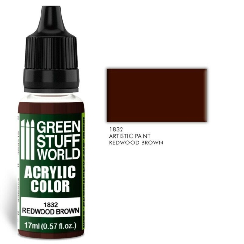 GREEN STUFF WORLD  Stuff World Acrylic Color Redwood Brown