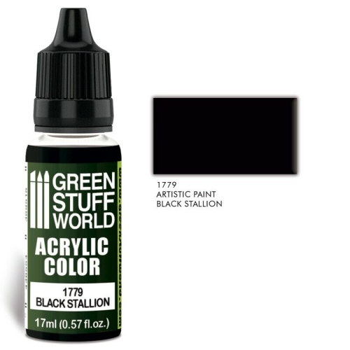 GREEN STUFF WORLD  Stuff World Acrylic Color Black Stallion