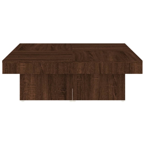 vidaXL Coffee Table Brown Oak 90x90x28 cm Engineered Wood